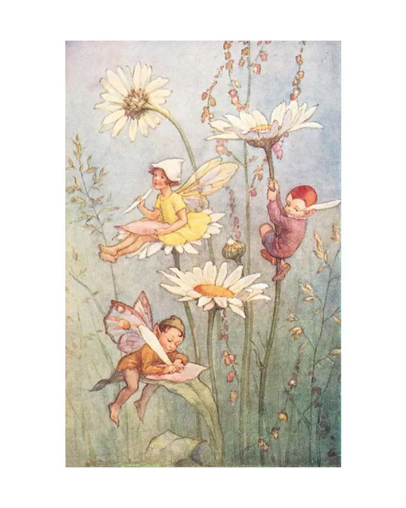 Found Image Press - Garden Fairies Postcard