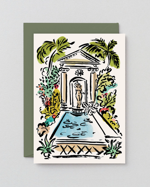 Wrap - Garden and Pond Greeting Card