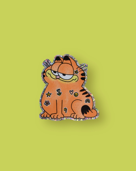 Riley Grae - Gartfield with Stickers On - Sticker