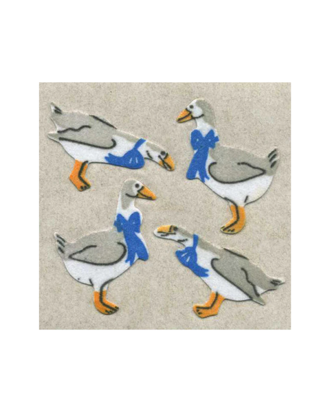 Stickermagic - Furry Tear-off stickers - Geese