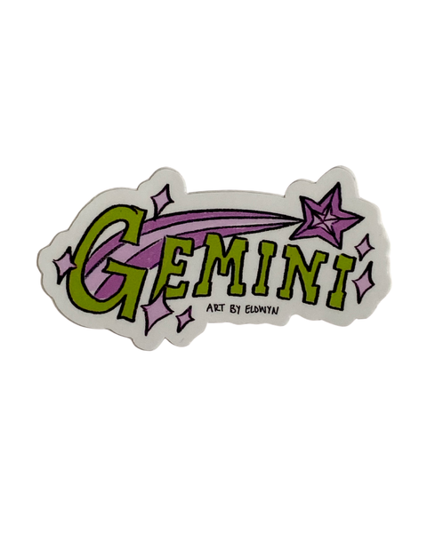 Vintage Inspired Zodiac Stickers - Gemini