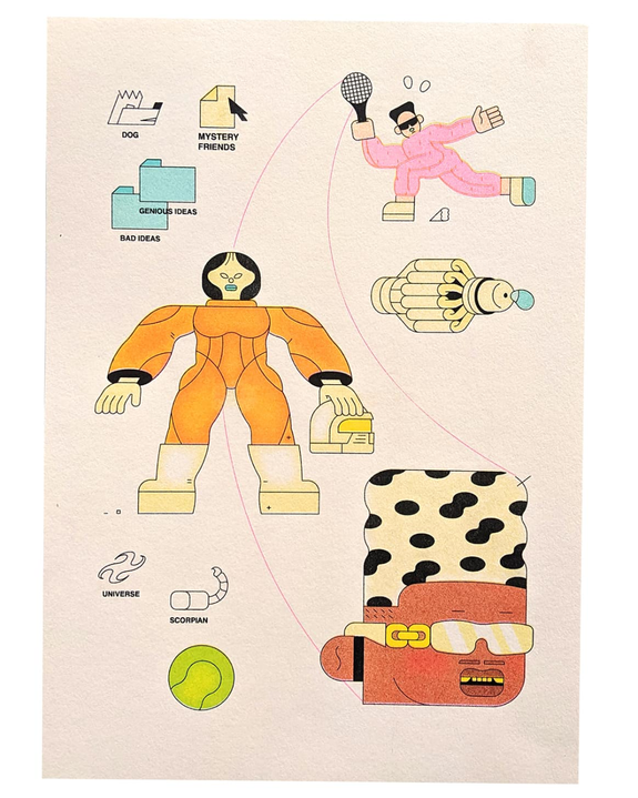 Paul Rhodes - Genius Ideas Print
