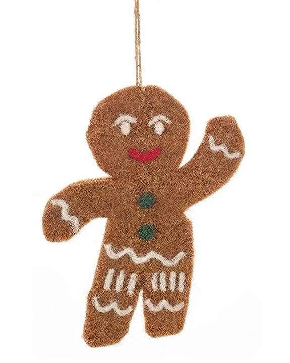 Felt So Good - Jolly Gingerbread Man Decoration