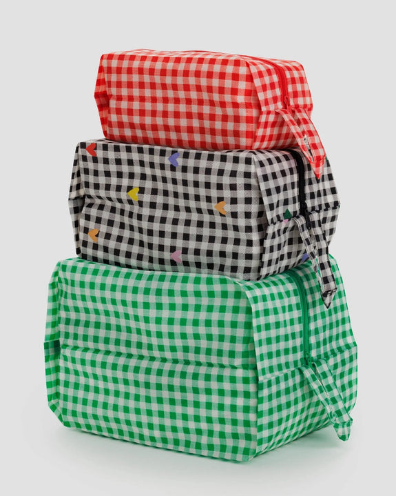 Baggu - 3D Zip Set - Gingham