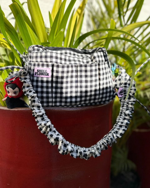 Shellflower - Scrunchie Strap - Gingham