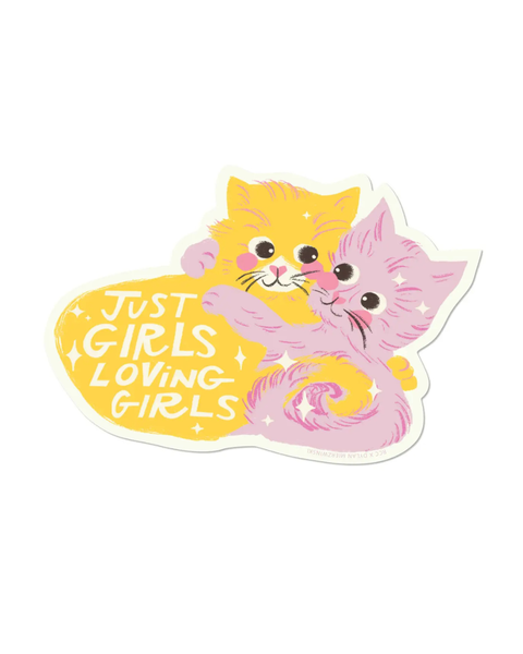 Red Cap Cards - Just Girls Sticker