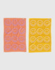 Baggu - Hand Towel Set of 2 - Happy Lilac Marigold
