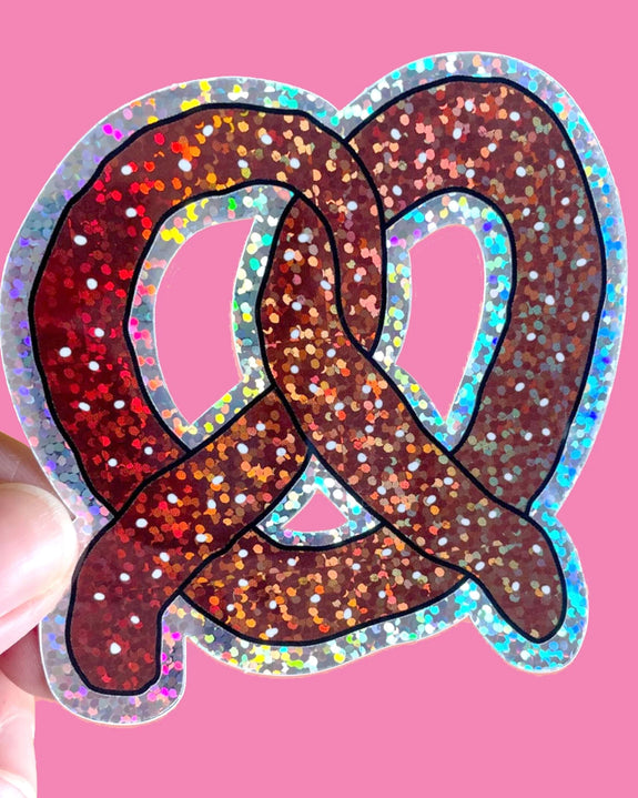 Jenny Lemons - Glitter Pretzel Sticker