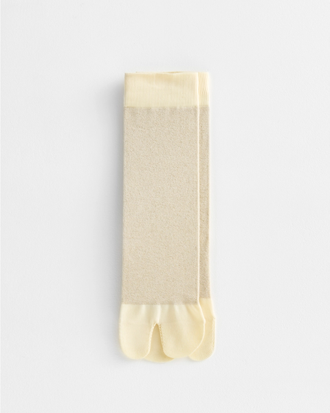 Soft Park - Tabi Socks - Kyoto Glitter - Cream