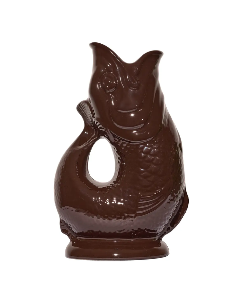 The Original Gluggle Jug - Pitcher Vase - XL - Cocoa Brown