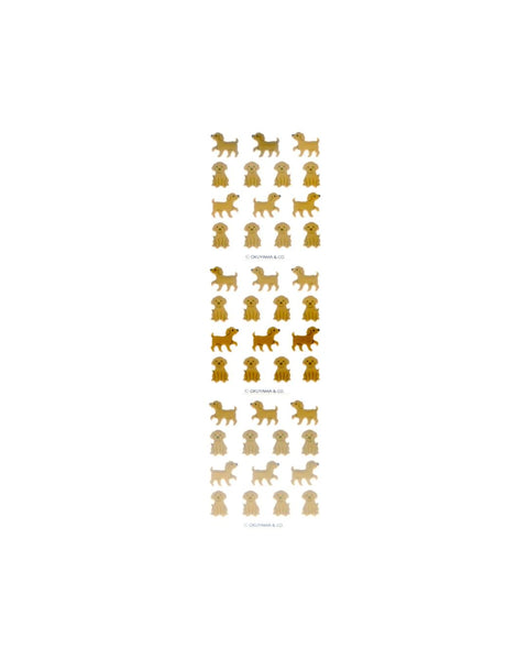 Sticker Fun - Gold Foil Stickers - Puppies