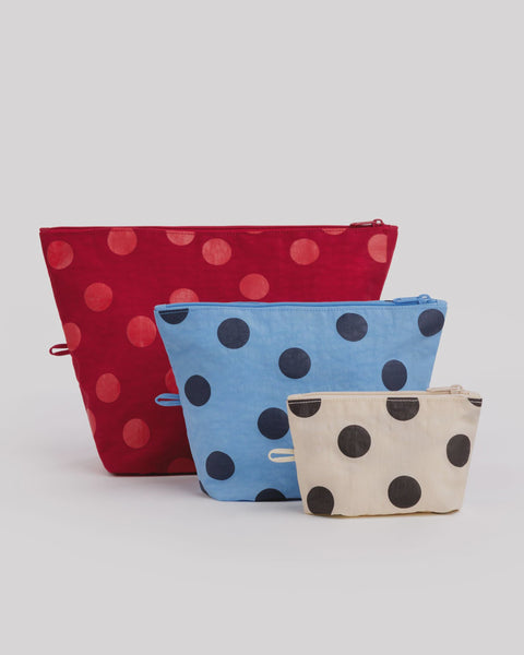 Baggu - Go Pouch Set - Polka Dot Mix