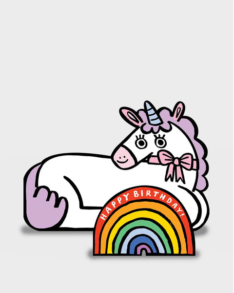 Wrap - Unicorn with Mini Card Kid's Greeting Card