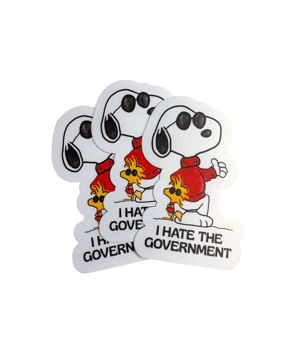 Carla Adams - I Hate The Government Vinyl Sticker