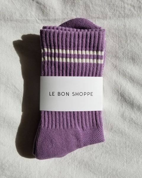 Le Bon Shoppe - Boyfriend Socks - Grape