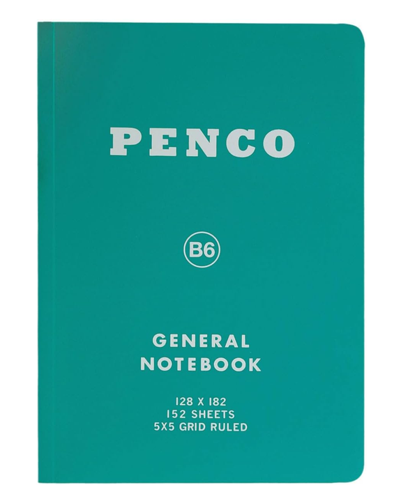 PENCO - General Notebook - Grid - B6 - Green