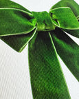 Canonbury Press - Green Velvet Bow Greeting Card
