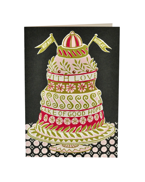 Cambridge Imprint - Very Large Card - Cake of Good Hope Green