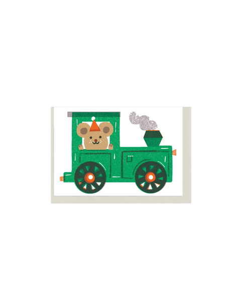 The Printed Peanut - Train Mini Card