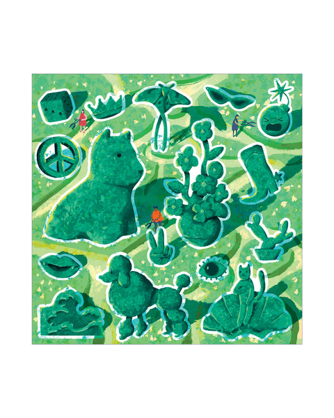 Apply Stickers - The Green Gallery Sticker Sheet