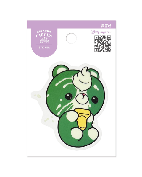 Creators Circus Sticker - Ice Cream Bear