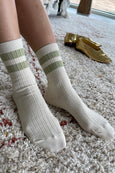 Le Bon Shoppe - Her Socks - Varsity - Guacamole