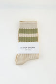 Le Bon Shoppe - Her Socks - Varsity - Guacamole