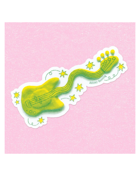Ashley Ronning - Wobbly Guitar sticker