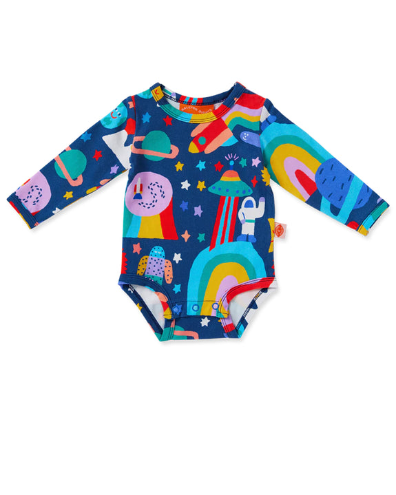 Halcyon Nights - Long Sleeve Bodysuit - Rocket Ride