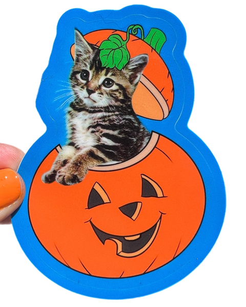 Astral Weekend - Halloween Pumpkin Cat Sticker