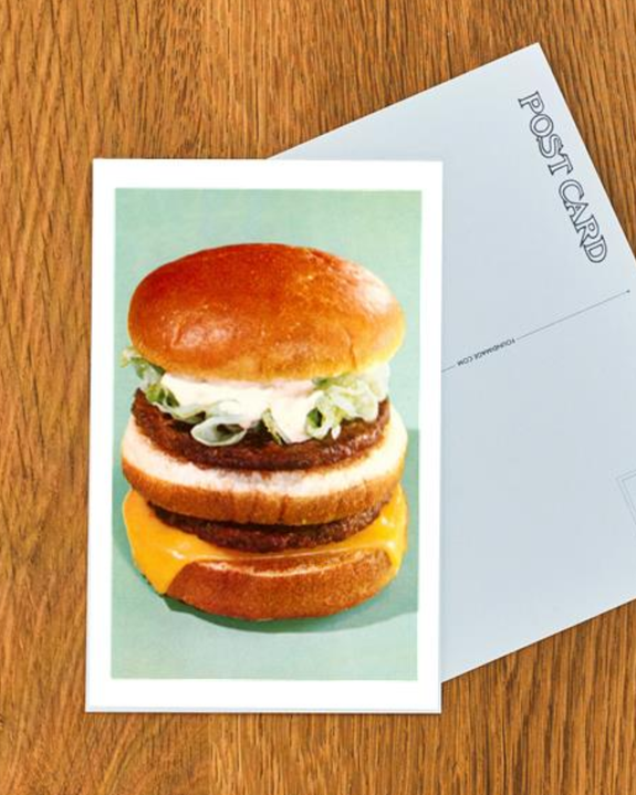 Found Image Press - Triple Burger Postcard