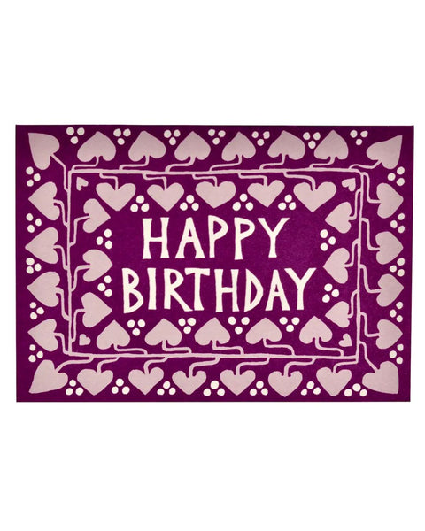 Cambridge Imprint - Hearts Happy Birthday Card
