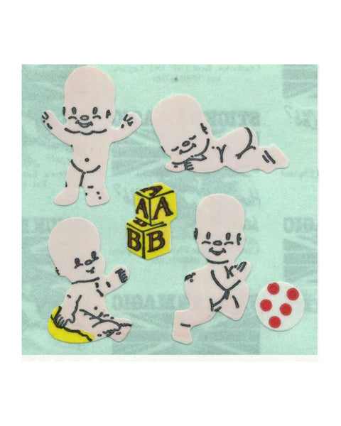 Stickermagic - Tear-off Stickers Square - Happy Babies