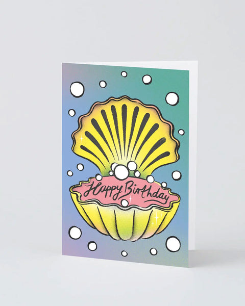 Wrap -Happy Birthday Shell Greetings Card