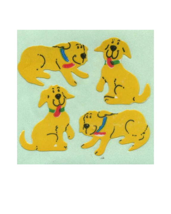 Stickermagic - Tear-off Stickers Square - Happy Dog