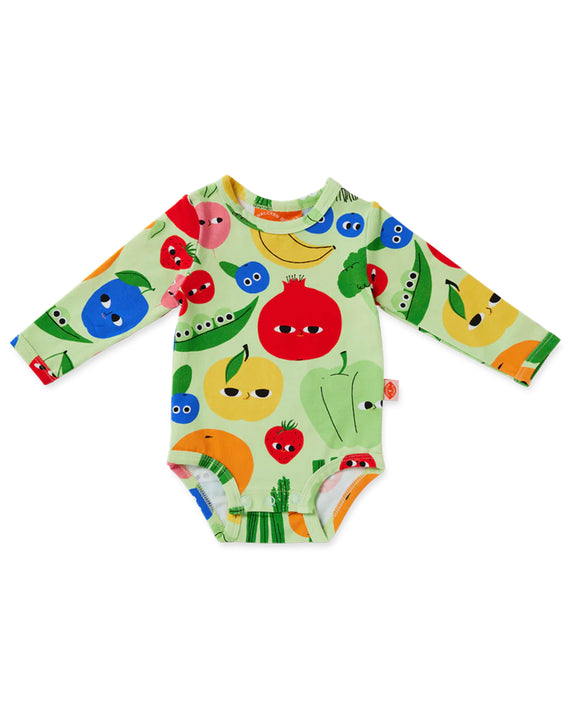 Halcyon Nights - Long Sleeve Bodysuit - Happy Harvest