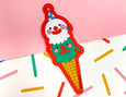 Kidnichols - Vinyl Sticker - Happy Sad Ice Cream
