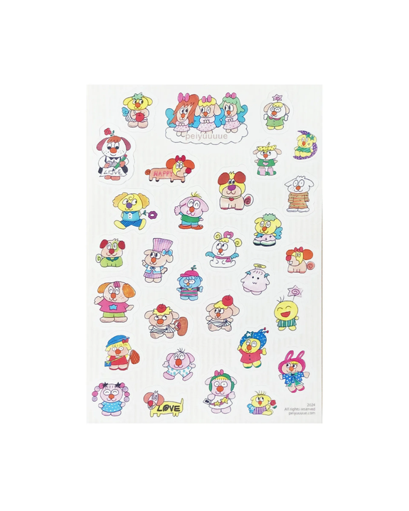 dogmilktea - Sticker Sheet - Welcome Our Happy World