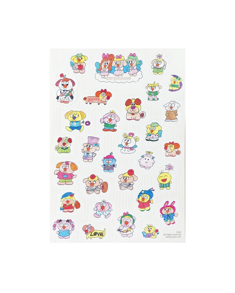 dogmilktea - Sticker Sheet - Welcome Our Happy World