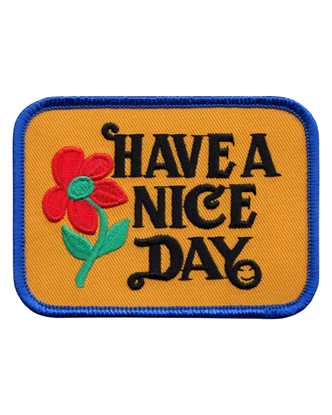 Have A Nice Day & Flower - Patch