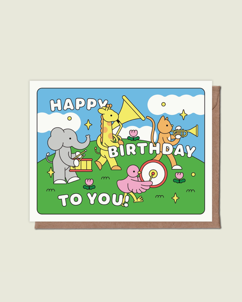 Épée Lapin Studio - Happy Birthday To You Parade Greeting Card