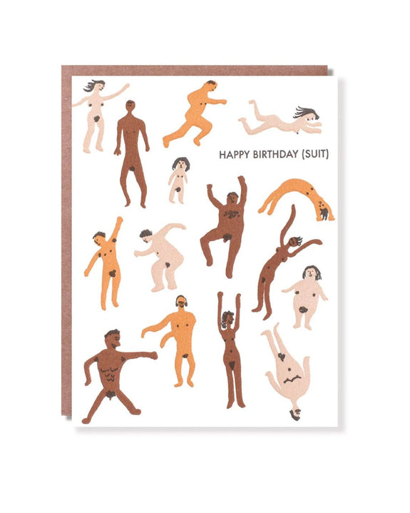 Egg Press - Birthday Suit Card