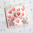 Rodeo Embroidery - Self Inking Stamp - Heart Bow