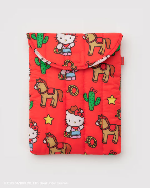Baggu - Puffy Laptop Sleeve - 13/14 inch - Hello Kitty Western