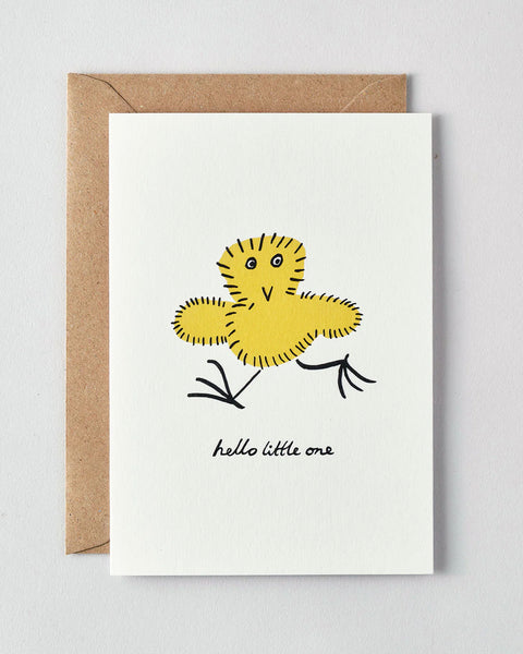 Wrap - Welcome Little One Chick Greetings Card