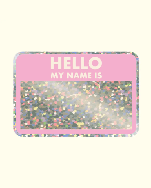 Shellflower - Hello Glitter Sticker
