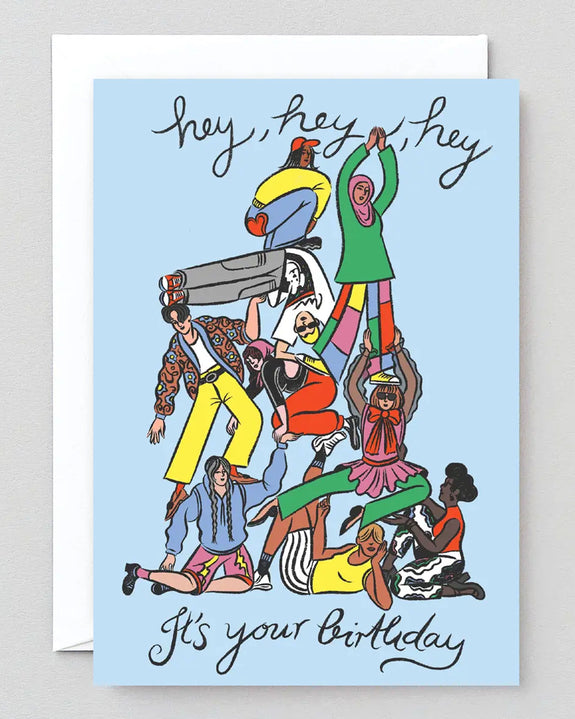 Wrap - Hey Hey Hey It's your Birthday Greetings Card