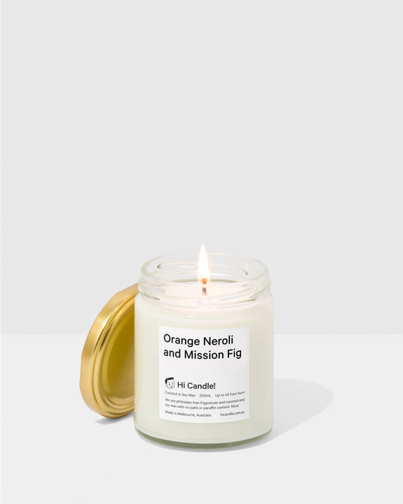 Hi Candle! - Orange Neroli and Mission Fig