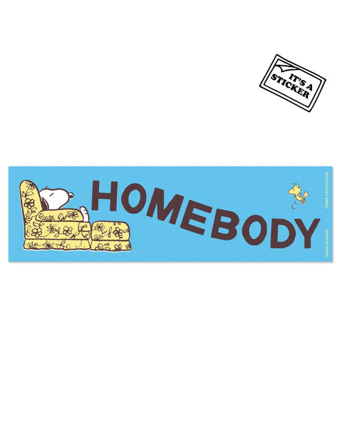Three Potato Four x Peanuts - Snoopy Homebody Bumper Sticker