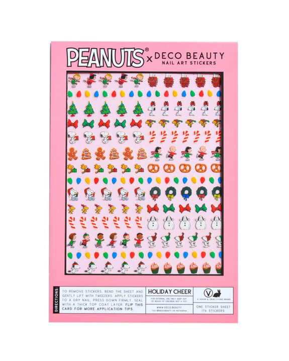 Deco Beauty - Nail Art Stickers - Peanuts Holiday Cheer